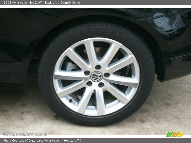 Black Uni / Cornsilk Beige 2008 Volkswagen Eos 2.0T