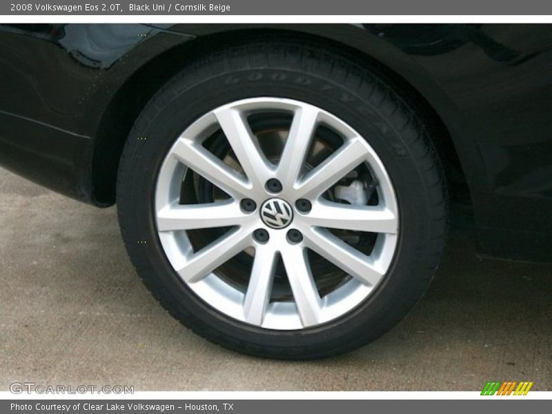 Black Uni / Cornsilk Beige 2008 Volkswagen Eos 2.0T