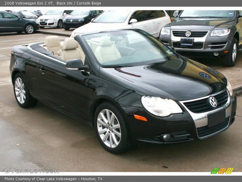 Black Uni / Cornsilk Beige 2008 Volkswagen Eos 2.0T