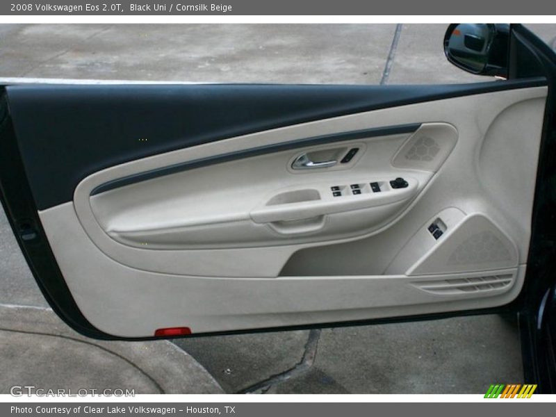 Black Uni / Cornsilk Beige 2008 Volkswagen Eos 2.0T