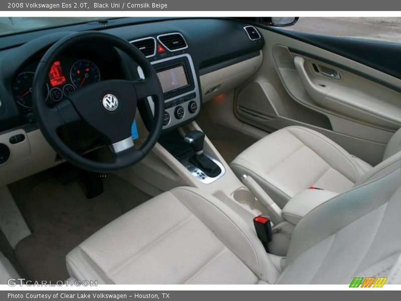 Black Uni / Cornsilk Beige 2008 Volkswagen Eos 2.0T
