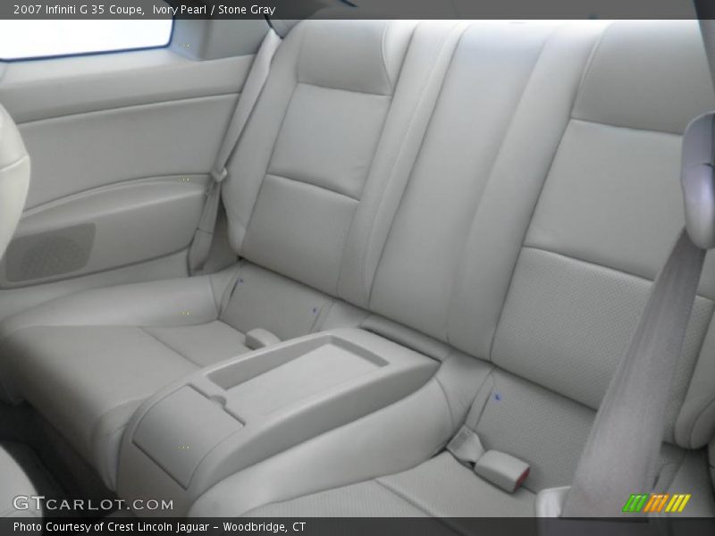 Ivory Pearl / Stone Gray 2007 Infiniti G 35 Coupe