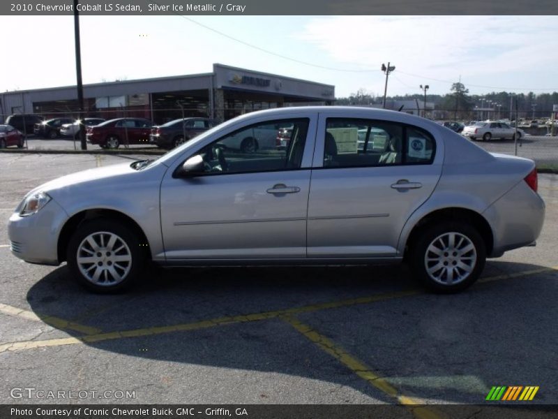 Silver Ice Metallic / Gray 2010 Chevrolet Cobalt LS Sedan