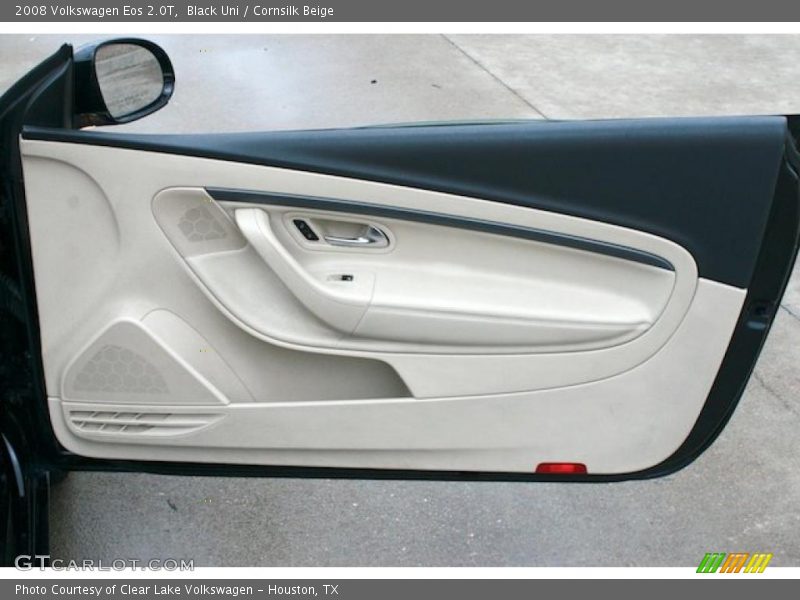 Black Uni / Cornsilk Beige 2008 Volkswagen Eos 2.0T