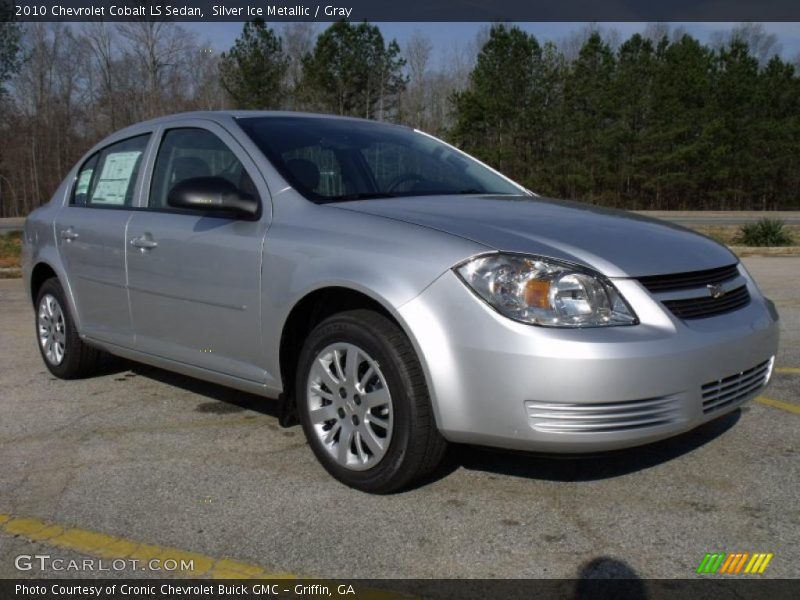 Silver Ice Metallic / Gray 2010 Chevrolet Cobalt LS Sedan