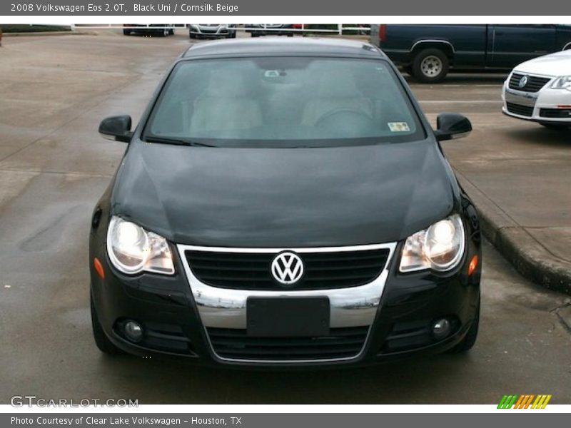 Black Uni / Cornsilk Beige 2008 Volkswagen Eos 2.0T