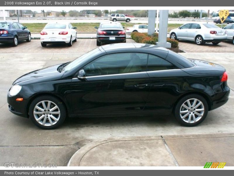 Black Uni / Cornsilk Beige 2008 Volkswagen Eos 2.0T