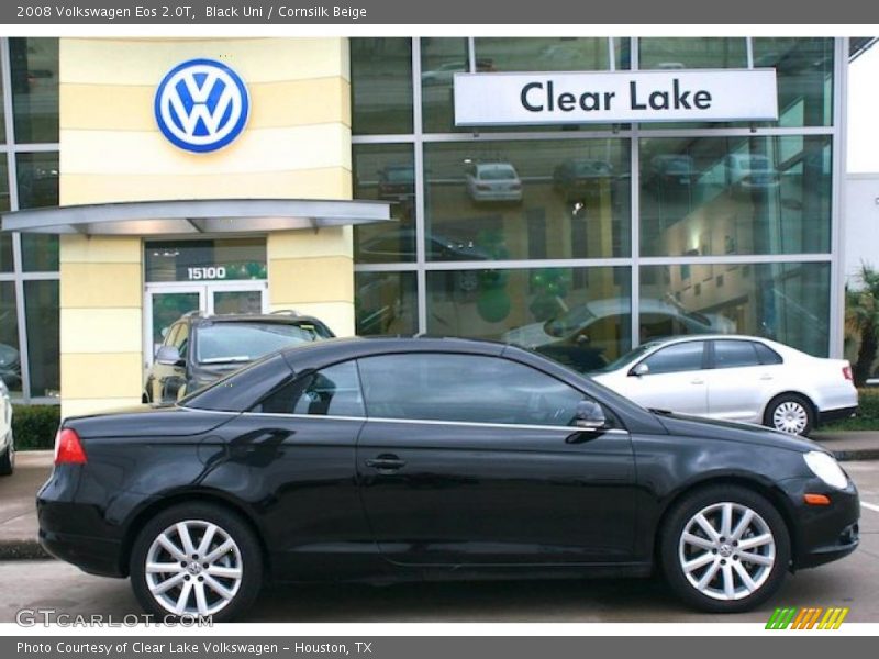 Black Uni / Cornsilk Beige 2008 Volkswagen Eos 2.0T