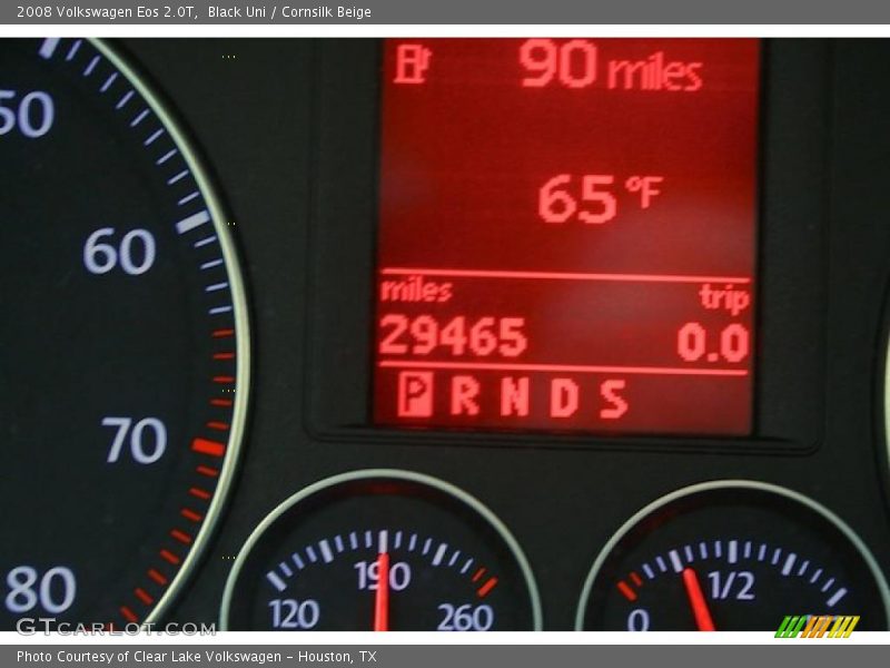 Black Uni / Cornsilk Beige 2008 Volkswagen Eos 2.0T