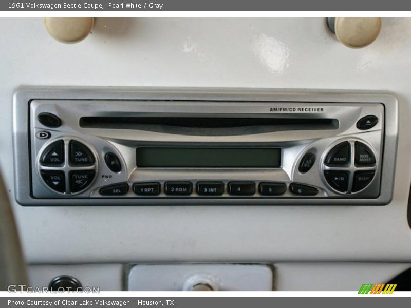 Pearl White / Gray 1961 Volkswagen Beetle Coupe