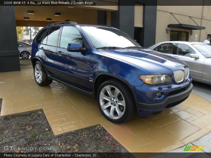 Le Mans Blue Metallic / Cream Beige 2006 BMW X5 4.8is