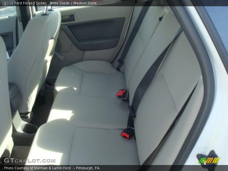 White Suede / Medium Stone 2010 Ford Focus S Sedan
