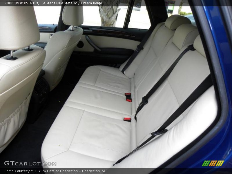 Le Mans Blue Metallic / Cream Beige 2006 BMW X5 4.8is