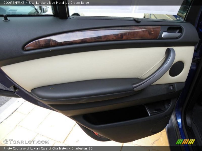 Le Mans Blue Metallic / Cream Beige 2006 BMW X5 4.8is