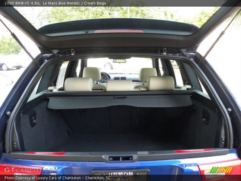 Le Mans Blue Metallic / Cream Beige 2006 BMW X5 4.8is