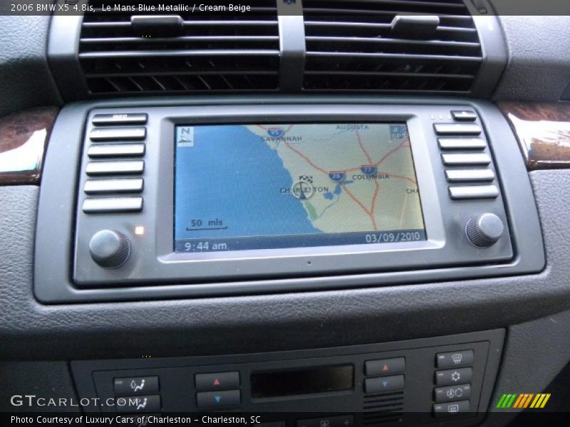 Le Mans Blue Metallic / Cream Beige 2006 BMW X5 4.8is