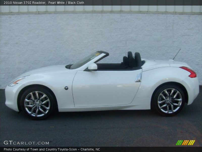 Pearl White / Black Cloth 2010 Nissan 370Z Roadster