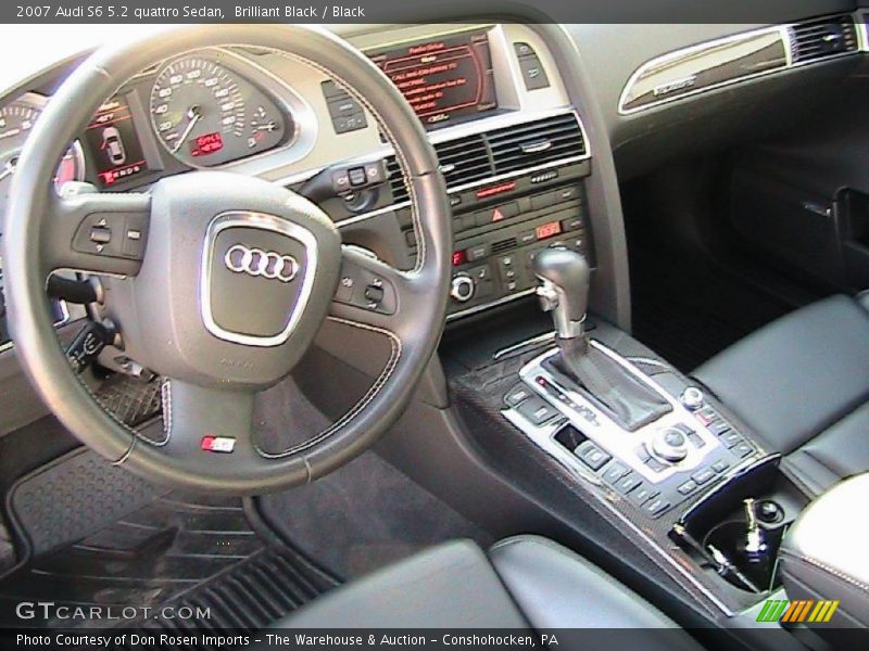 Brilliant Black / Black 2007 Audi S6 5.2 quattro Sedan