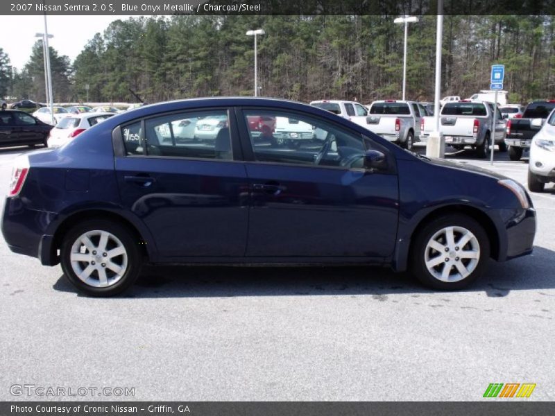 Blue Onyx Metallic / Charcoal/Steel 2007 Nissan Sentra 2.0 S