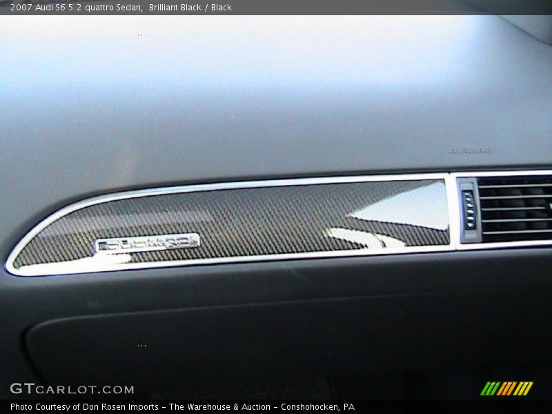 Brilliant Black / Black 2007 Audi S6 5.2 quattro Sedan