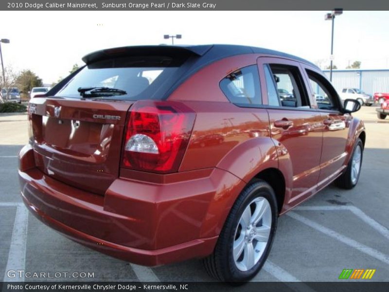 Sunburst Orange Pearl / Dark Slate Gray 2010 Dodge Caliber Mainstreet