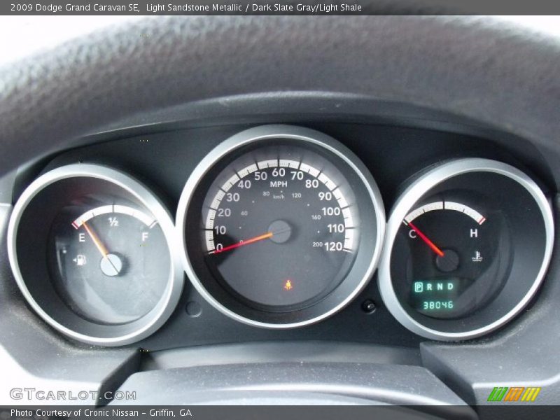 Light Sandstone Metallic / Dark Slate Gray/Light Shale 2009 Dodge Grand Caravan SE