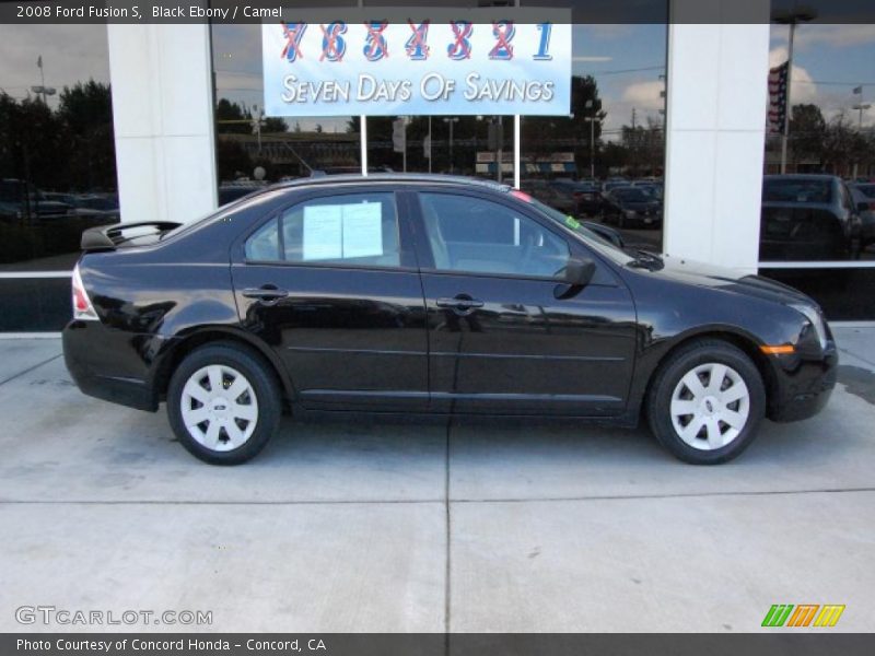 Black Ebony / Camel 2008 Ford Fusion S