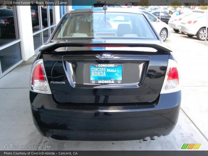 Black Ebony / Camel 2008 Ford Fusion S