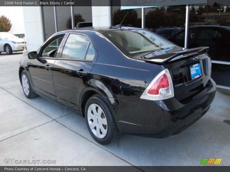 Black Ebony / Camel 2008 Ford Fusion S