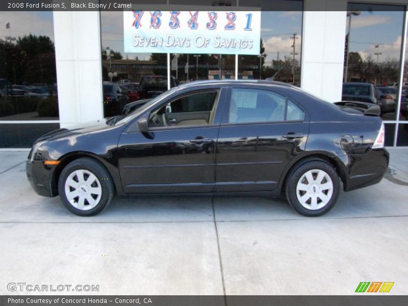 Black Ebony / Camel 2008 Ford Fusion S