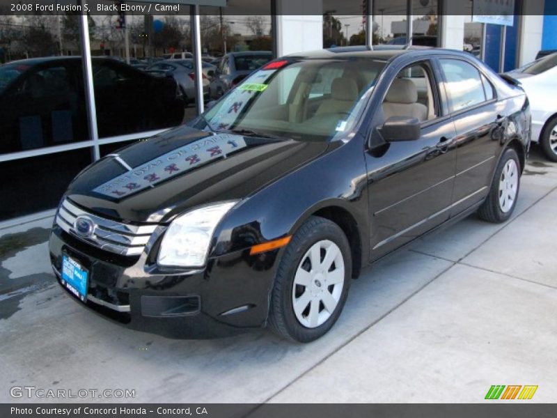 Black Ebony / Camel 2008 Ford Fusion S