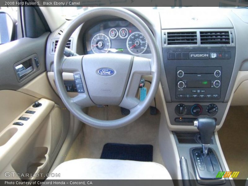 Black Ebony / Camel 2008 Ford Fusion S