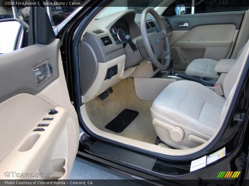 Black Ebony / Camel 2008 Ford Fusion S