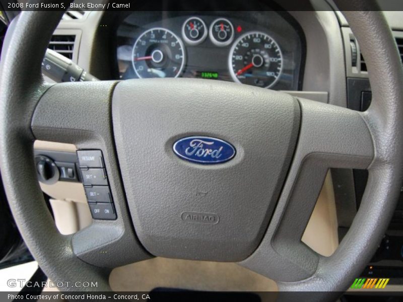 Black Ebony / Camel 2008 Ford Fusion S