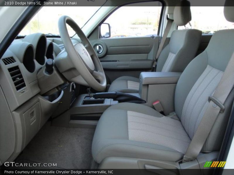 Stone White / Khaki 2010 Dodge Nitro SE