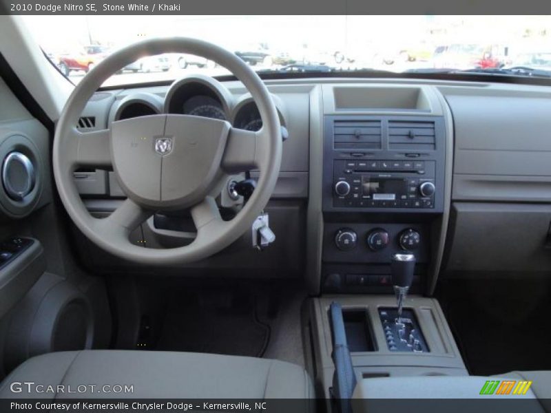 Stone White / Khaki 2010 Dodge Nitro SE