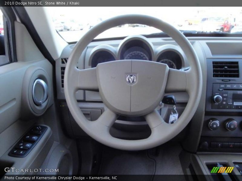 Stone White / Khaki 2010 Dodge Nitro SE