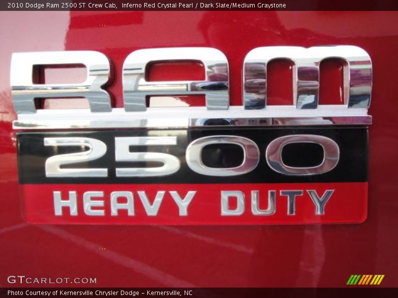 Inferno Red Crystal Pearl / Dark Slate/Medium Graystone 2010 Dodge Ram 2500 ST Crew Cab