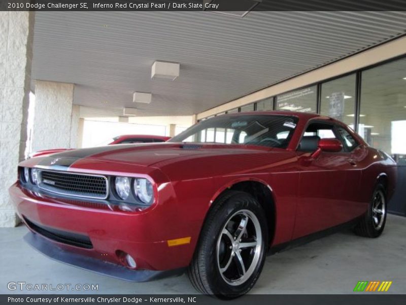 Inferno Red Crystal Pearl / Dark Slate Gray 2010 Dodge Challenger SE