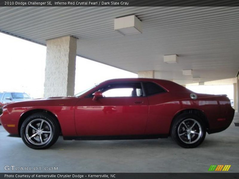 Inferno Red Crystal Pearl / Dark Slate Gray 2010 Dodge Challenger SE