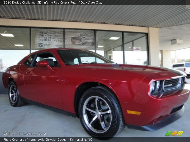 Inferno Red Crystal Pearl / Dark Slate Gray 2010 Dodge Challenger SE