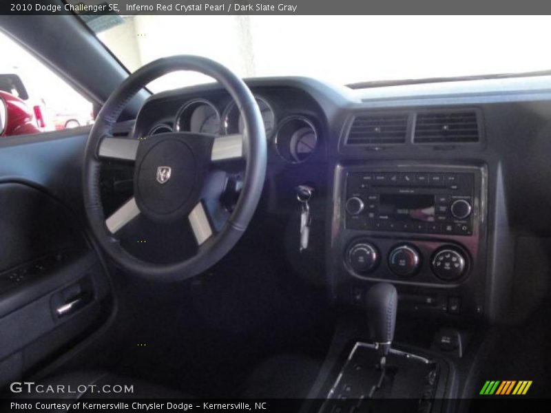 Inferno Red Crystal Pearl / Dark Slate Gray 2010 Dodge Challenger SE