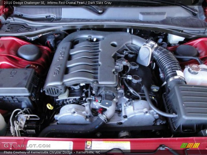 Inferno Red Crystal Pearl / Dark Slate Gray 2010 Dodge Challenger SE