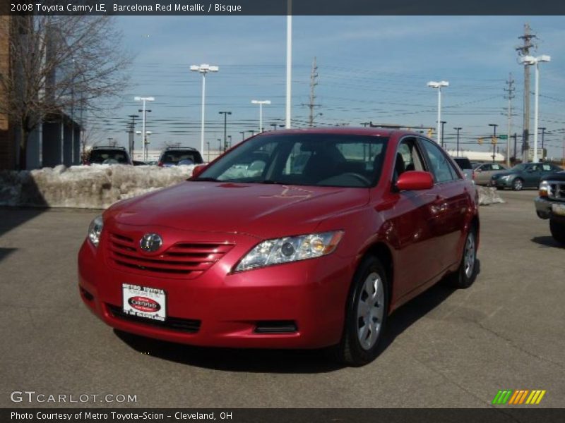 Barcelona Red Metallic / Bisque 2008 Toyota Camry LE
