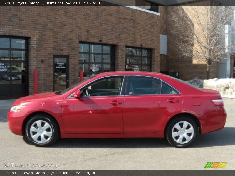 Barcelona Red Metallic / Bisque 2008 Toyota Camry LE