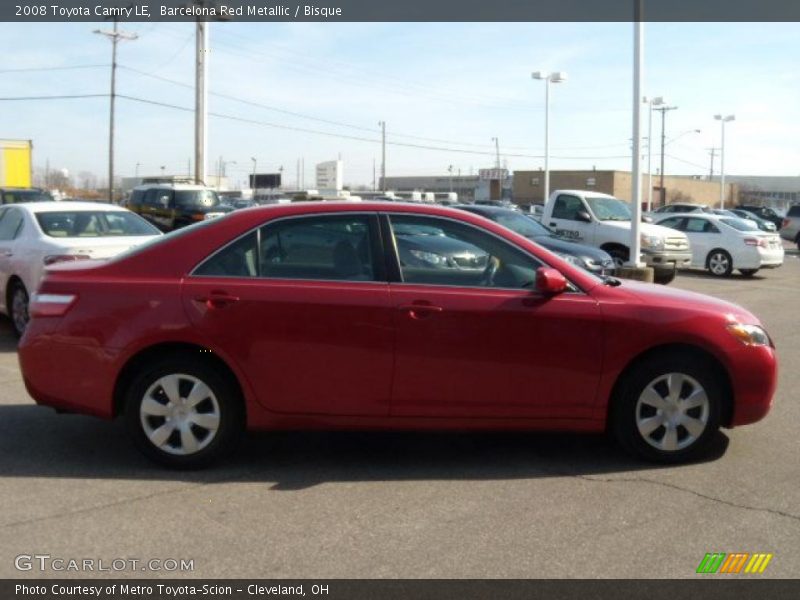 Barcelona Red Metallic / Bisque 2008 Toyota Camry LE