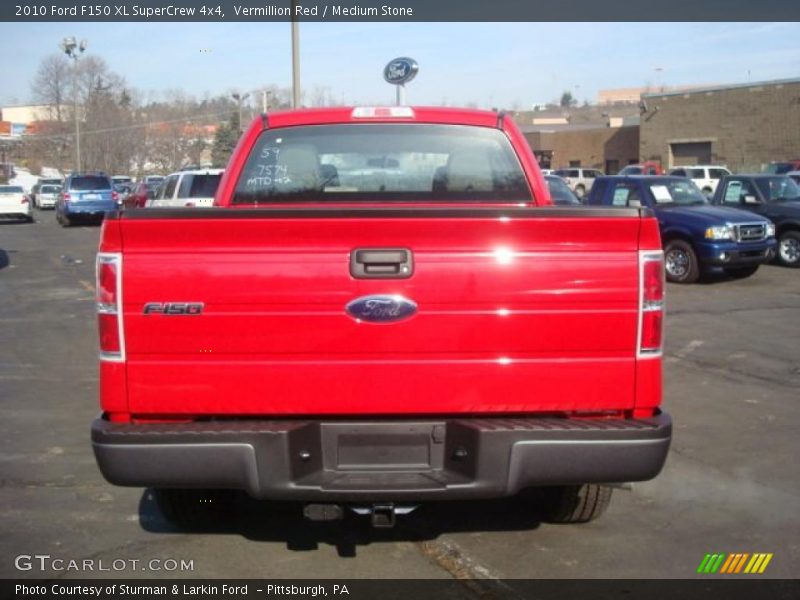 Vermillion Red / Medium Stone 2010 Ford F150 XL SuperCrew 4x4