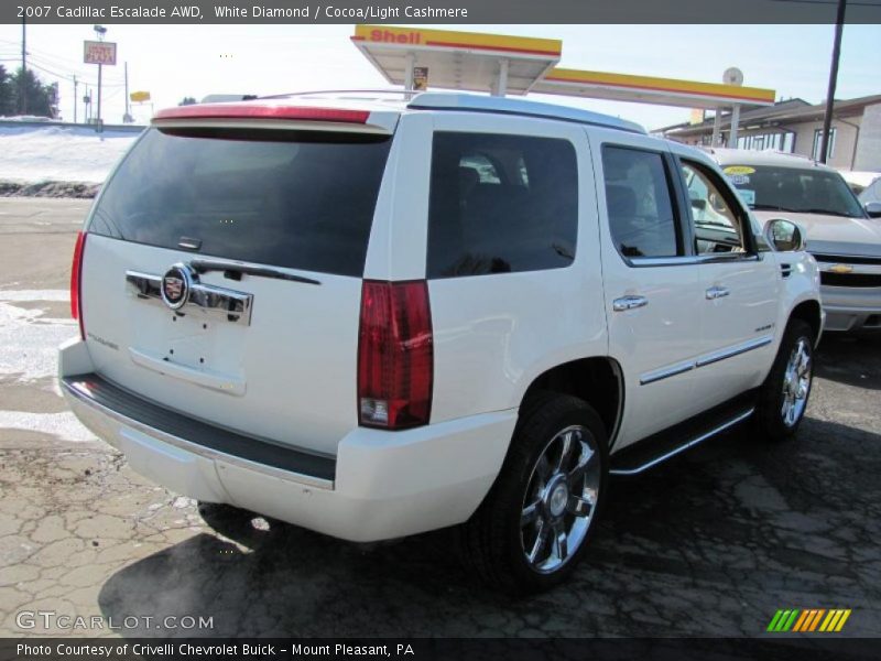 White Diamond / Cocoa/Light Cashmere 2007 Cadillac Escalade AWD