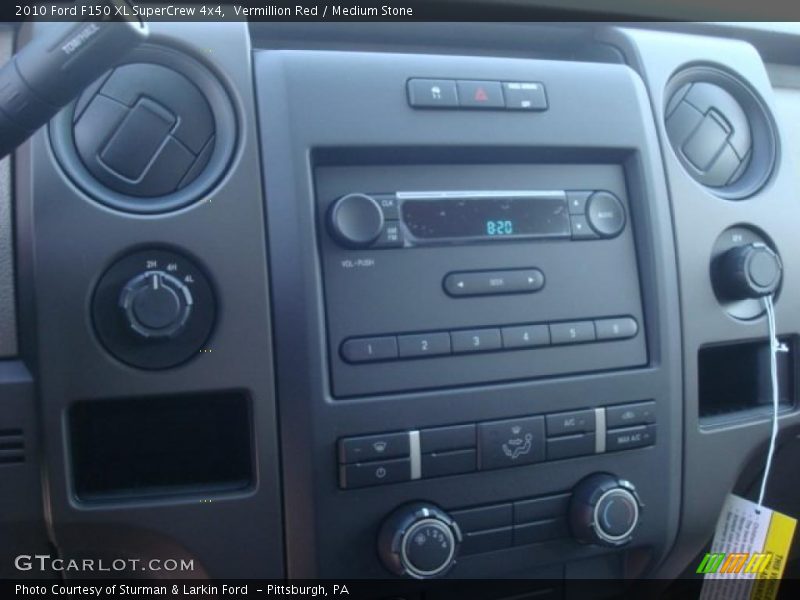 Vermillion Red / Medium Stone 2010 Ford F150 XL SuperCrew 4x4