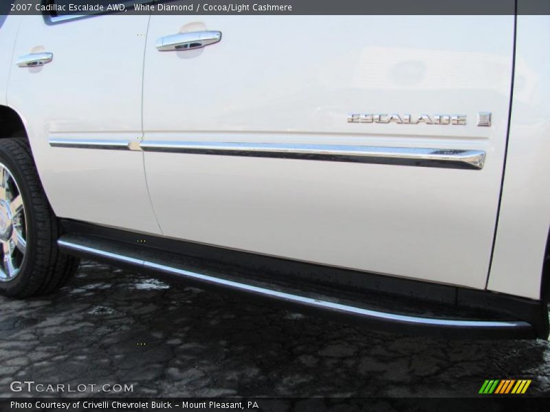 White Diamond / Cocoa/Light Cashmere 2007 Cadillac Escalade AWD